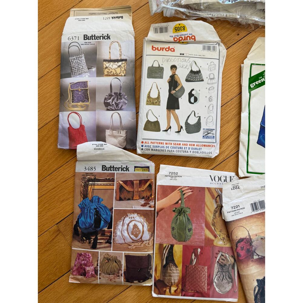 Mixed Lot Vintage Y2K Purse & Pill Box Hat Patterns Vogue - Picture 2 of 5